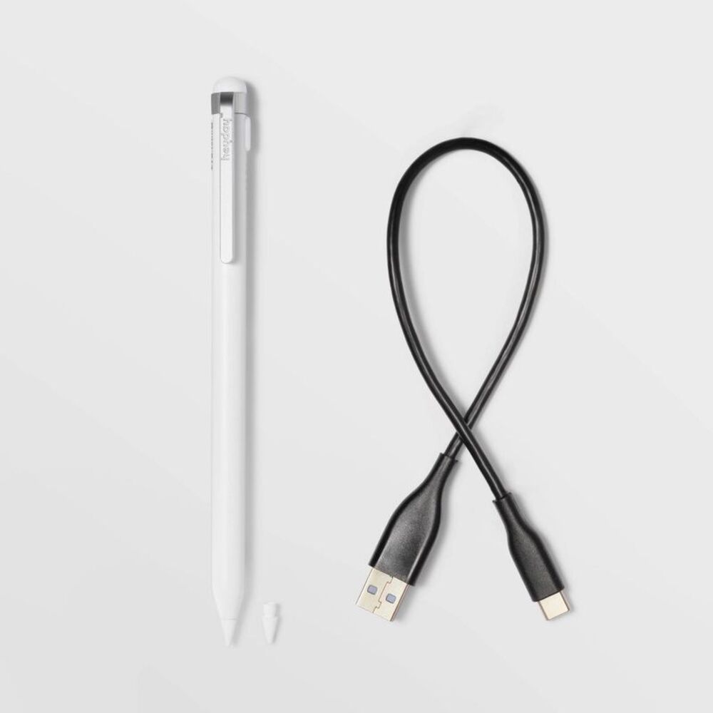 heyday Stylus Pen Magnetic Attachment 12hr Battery White